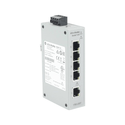Original New Allen-Bradley 1783-US5T Stratix 2000 5-port unmanaged Ethernet switch front view