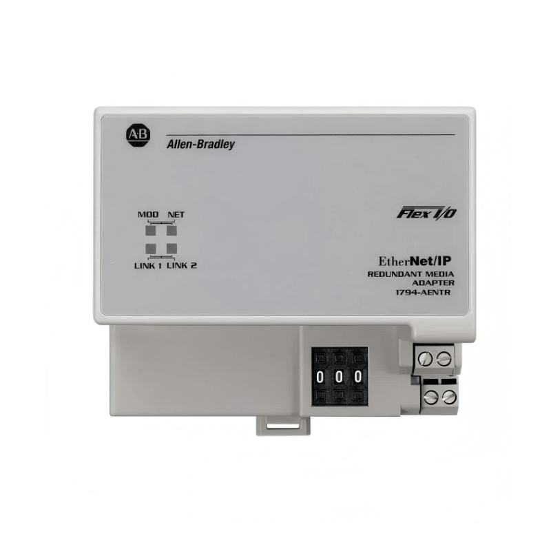 Allen‑Bradley 1794‑AENTR FLEX I/O dual‑port EtherNet/IP adapter with DLR support for up to 8 I/O modules