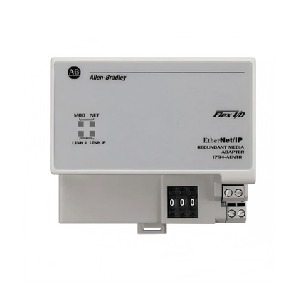 Allen‑Bradley 1794‑AENTR FLEX I/O dual‑port EtherNet/IP adapter with DLR support for up to 8 I/O modules