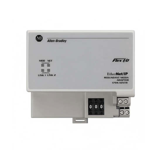 Allen‑Bradley 1794‑AENTR FLEX I/O dual‑port EtherNet/IP adapter with DLR support for up to 8 I/O modules