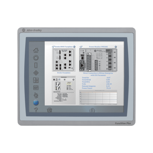 Original New Allen-Bradley 2711P-T10C21D8S PanelView Plus 7 Standard 10.4-inch touch HMI terminal front view