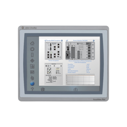 Allen‑Bradley 2711P‑T7C21D8S PanelView Plus 7 standard terminal with 6.5‑inch touchscreen and Ethernet port