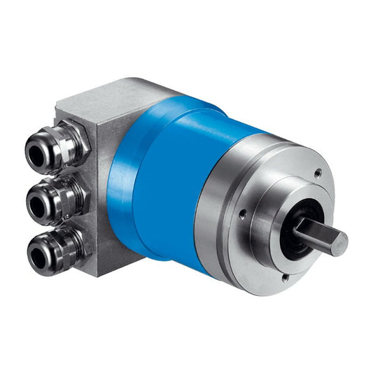 SICK ATM60-P4H13X13 1030013 PROFIBUS DP absolute multiturn encoder aluminium housing front view