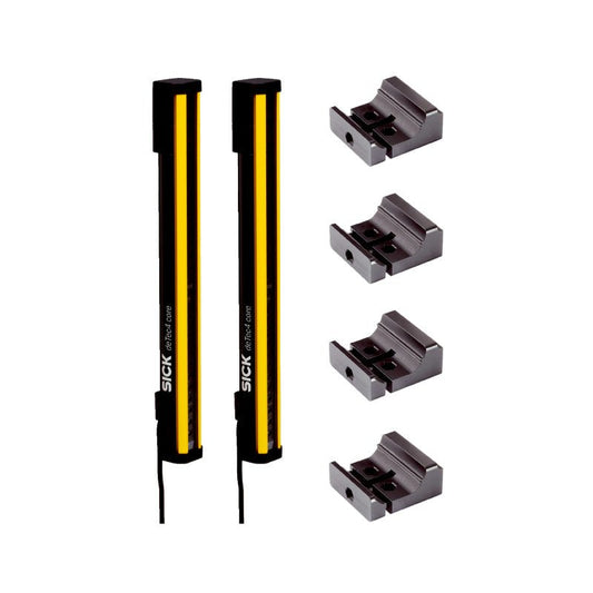 SICK C4C-PA10530A10000 deTec4 Core safety light curtain set 1050mm 30mm aluminium housing front view