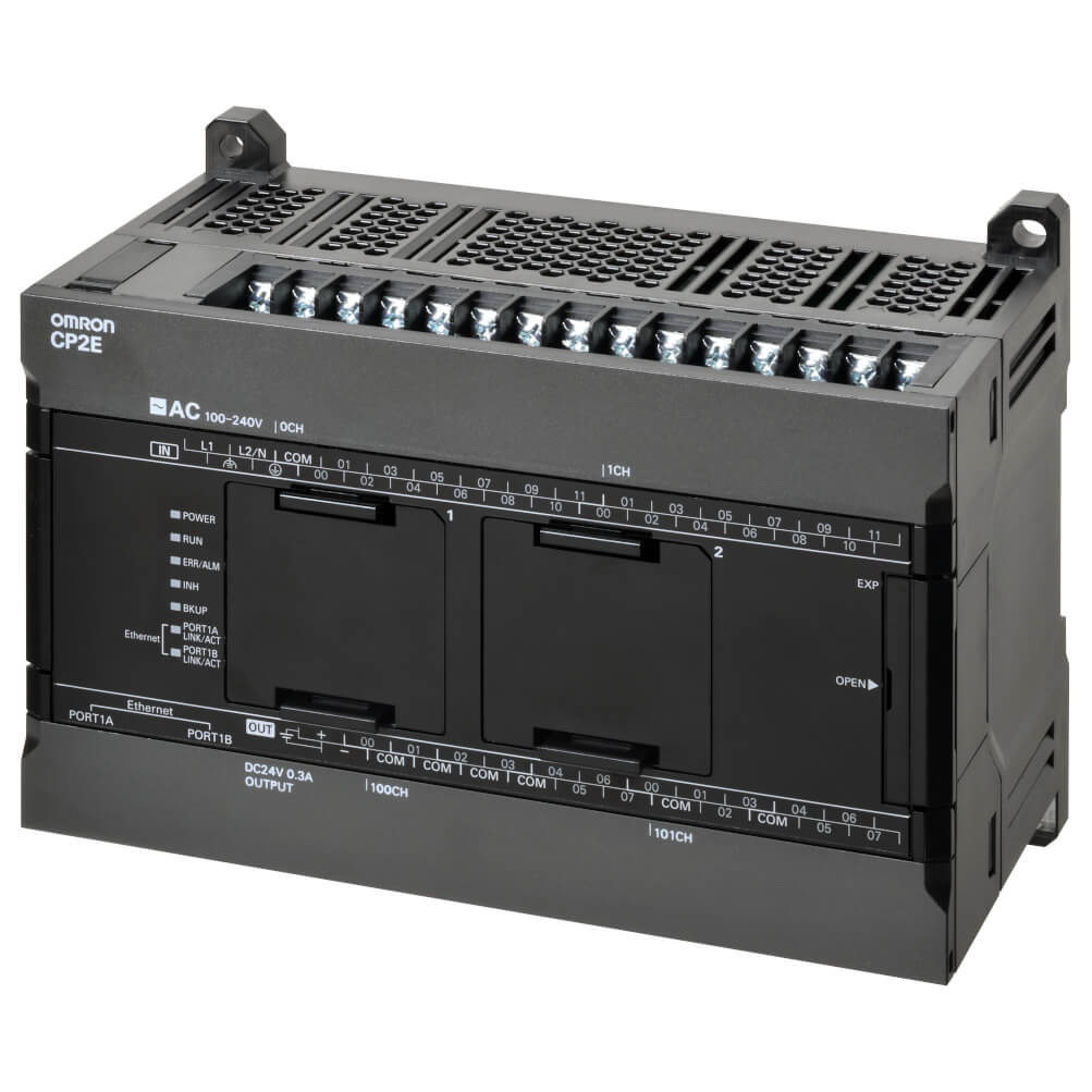Omron CP2E-N40DT1-D CP series programmable logic controller front view