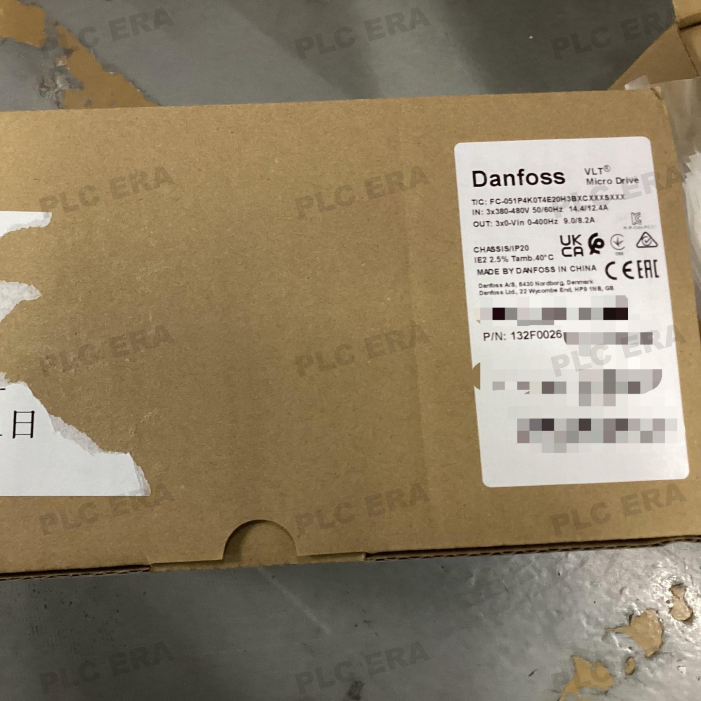 Danfoss 132F0026 FC - 051P4K0T4E20H3BXCXXXSXXX Micro Drive - PLC ERA