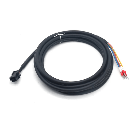 Original New Delta ASD-ABPW0003 servo motor power cable 3m for ASDA-A2/B2 series front view