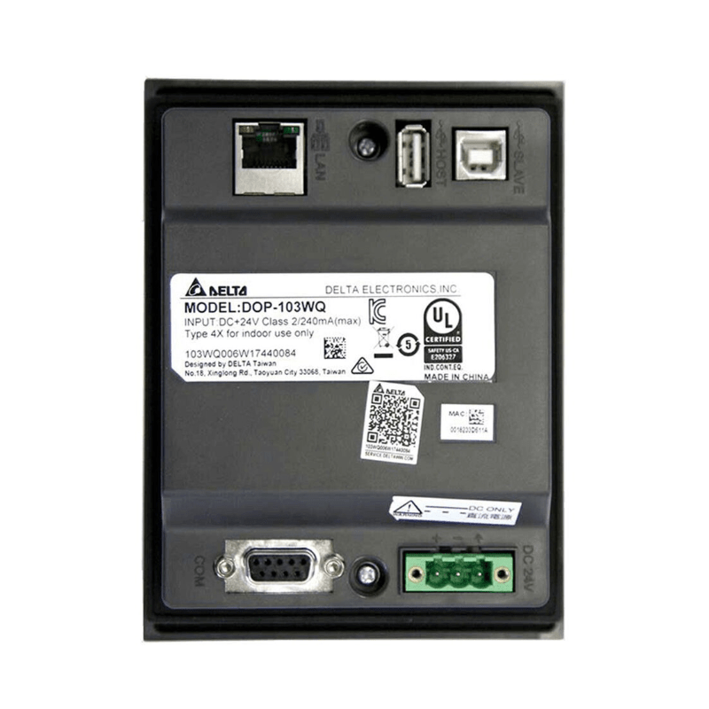 Original New Delta DOP-103WQ 4.3-inch Advanced HMI touchscreen with Ethernet front view