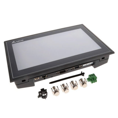 Original New Delta DOP-110WS 10.1-inch Advanced HMI touchscreen with Ethernet front view