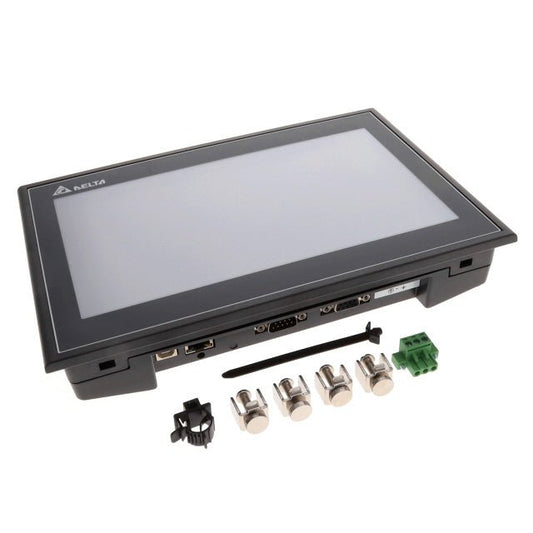 Original New Delta DOP-110WS 10.1-inch Advanced HMI touchscreen with Ethernet front view