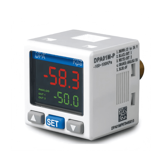 Original New Delta DPA10N-P DPA series standard multifunction pressure sensor front view