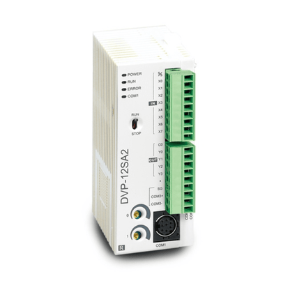 Original New Delta DVP12SA211R DVP-SA2 series advanced slim PLC 8DI/4DO relay front view