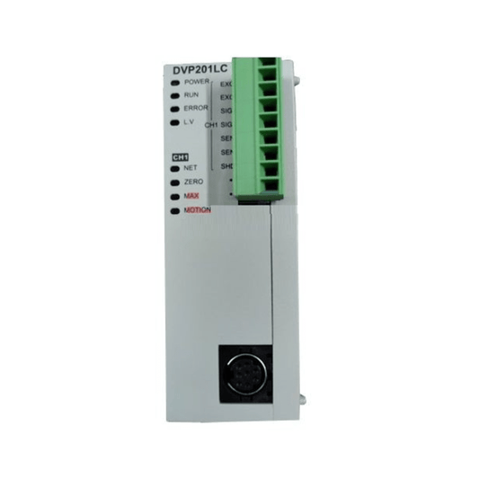 Original New Delta DVP201LC-SL DVP-SL series single-channel load cell module front view