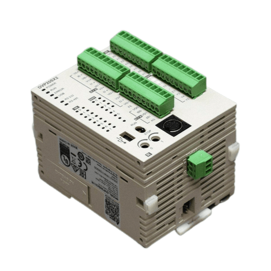 Original New Delta DVP20SX211T DVP-SX2 series 20-point slim PLC with built-in analog I/O and transistor outputs front view