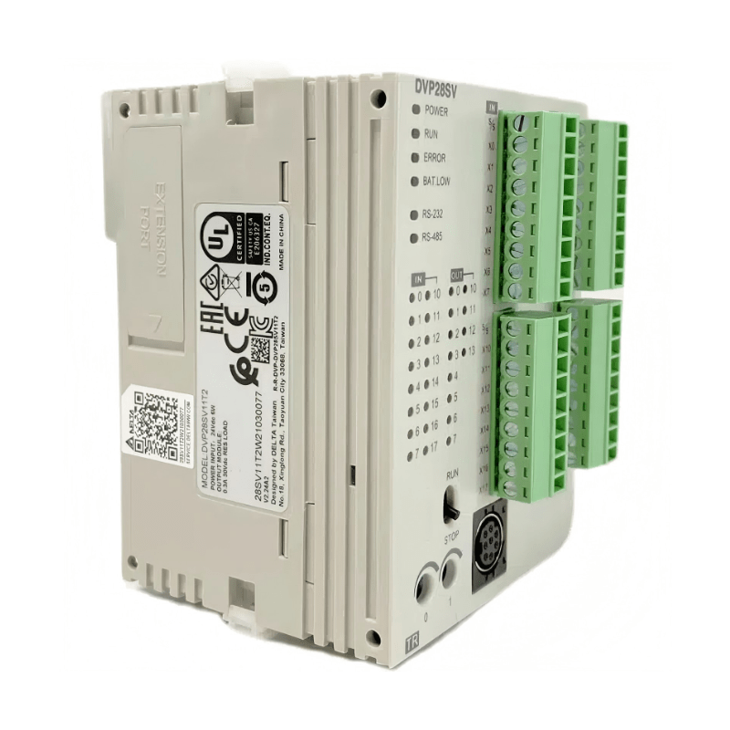 Original New Delta DVP28SV11T2 DVP-SV2 series 28-point high-performance slim PLC front view