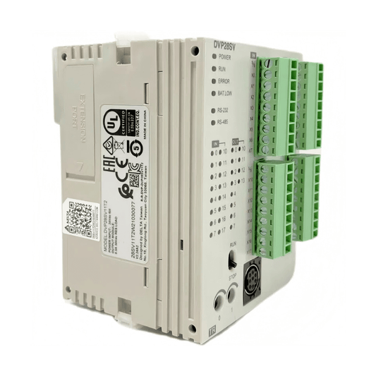 Original New Delta DVP28SV11T2 DVP-SV2 series 28-point high-performance slim PLC front view