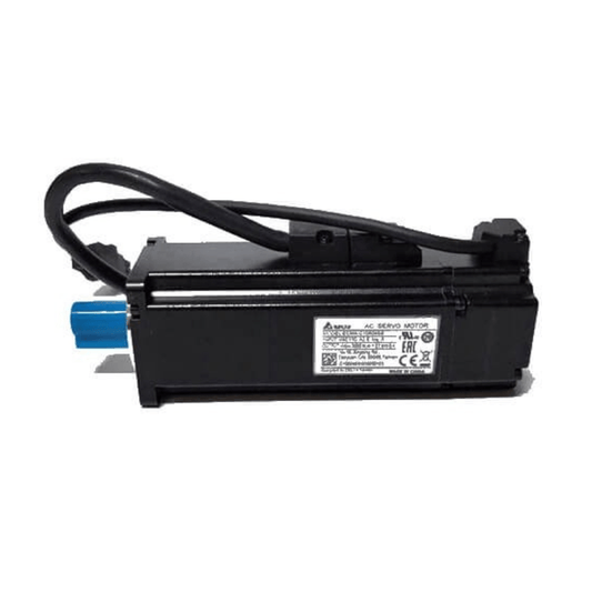 Original New Delta ECMA-C10604RS 400W low-inertia AC servo motor 3000rpm 60mm frame front view