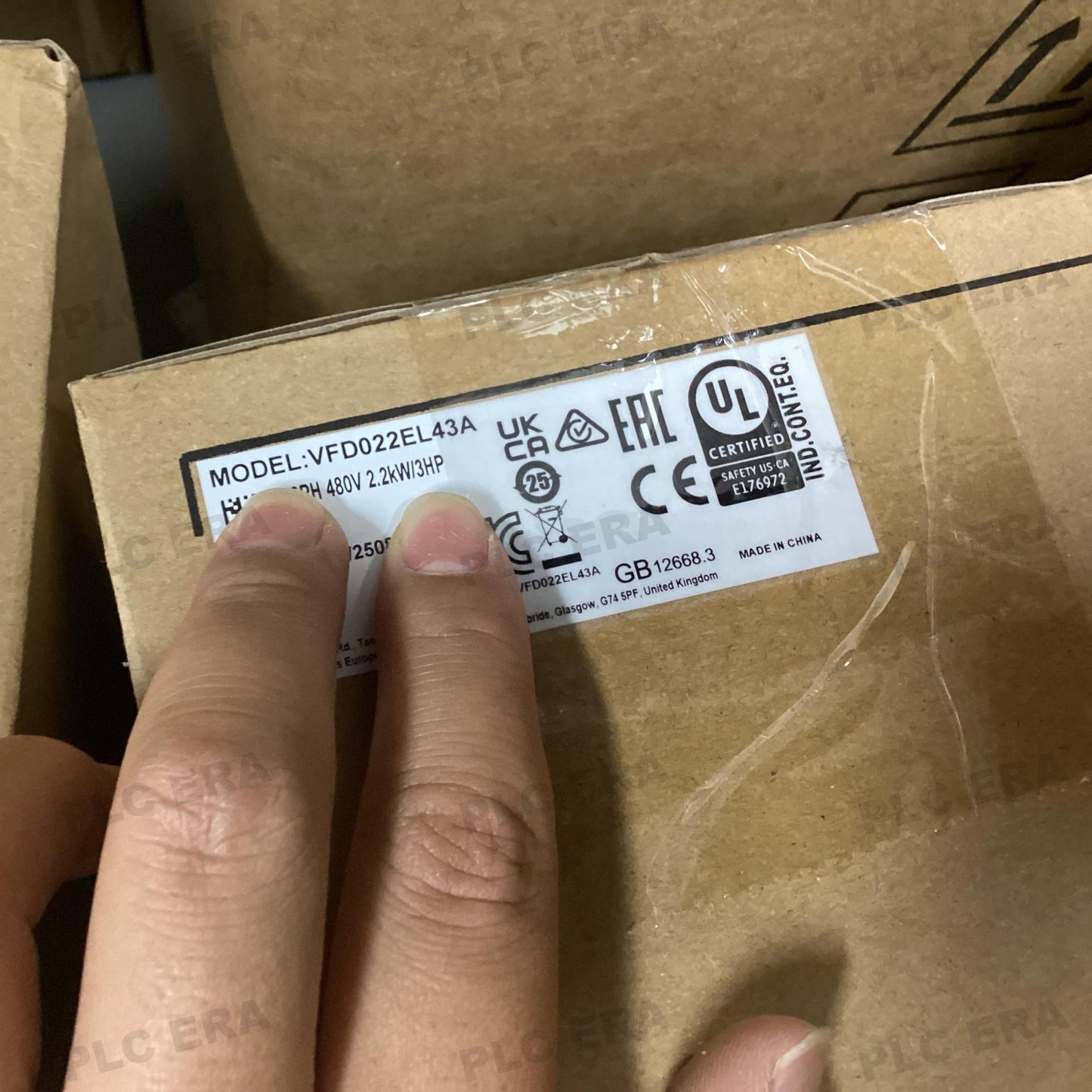 DELTA VFD022EL43A AC Drive 2.2kW 3 - Phase 460V VFD - E Series - PLC ERA