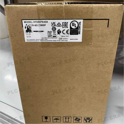 DELTA VFD037E43A AC Drive 3.7kW 3 - Phase 460V VFD - E Series - PLC ERA