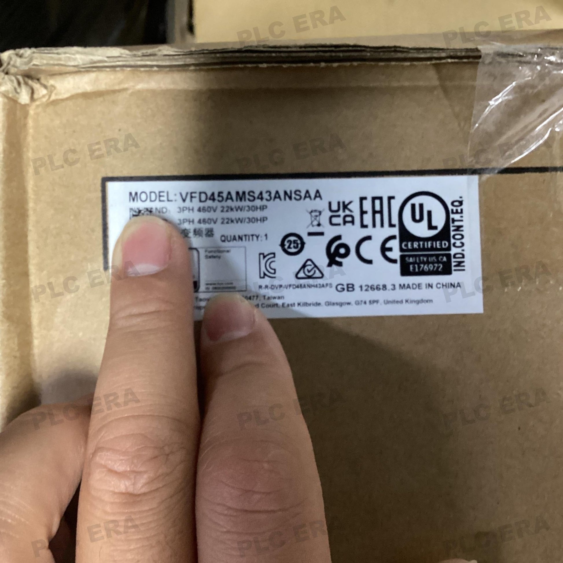 DELTA VFD45AMS43ANSAA Inverter 45kW 3PH 460V VFD - M Series - PLC ERA