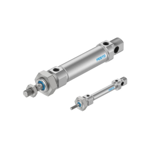Festo DSNU-25-25-PPV-A 33975 round cylinder double-acting 25mm bore front view