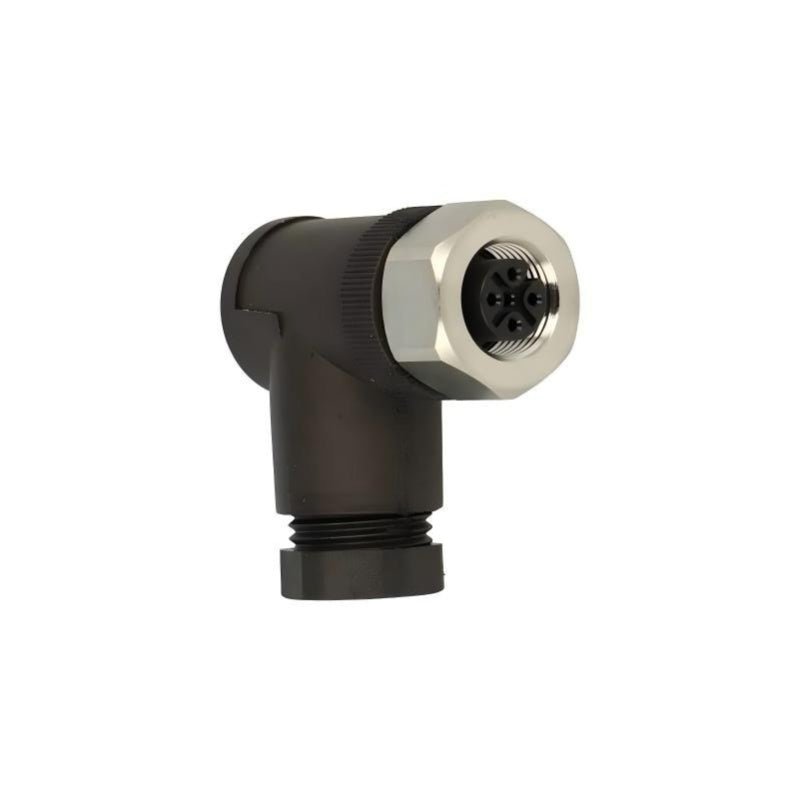 E11252 Female Wirable M12 Connector 4‑Pin Angled IP68 | IFM - PLC ERA