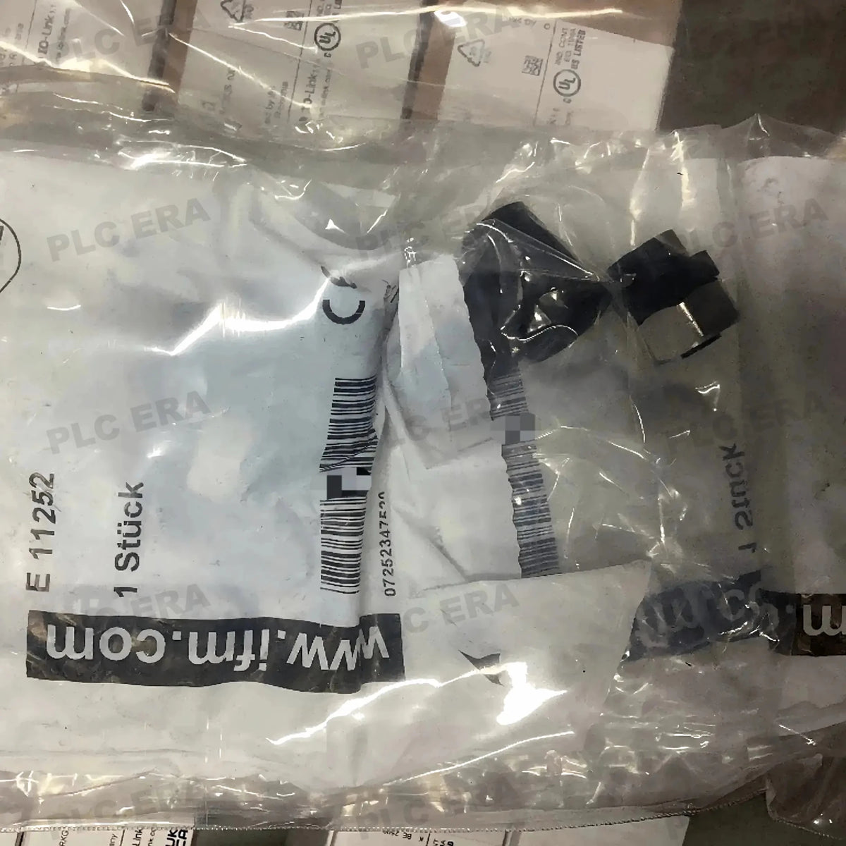 E11252 Female Wirable M12 Connector 4‑Pin Angled IP68 | IFM - PLC ERA