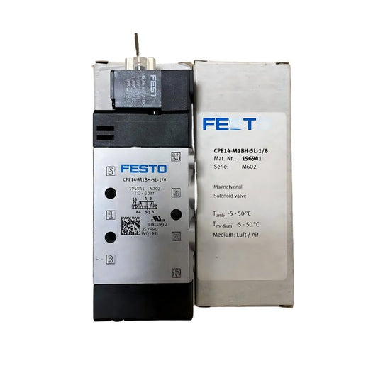 Festo CPE14 - M1BH - 5L - 1/8 5/2 Solenoid Valve 24V DC G1/8 800l/min 196941 - PLC ERA