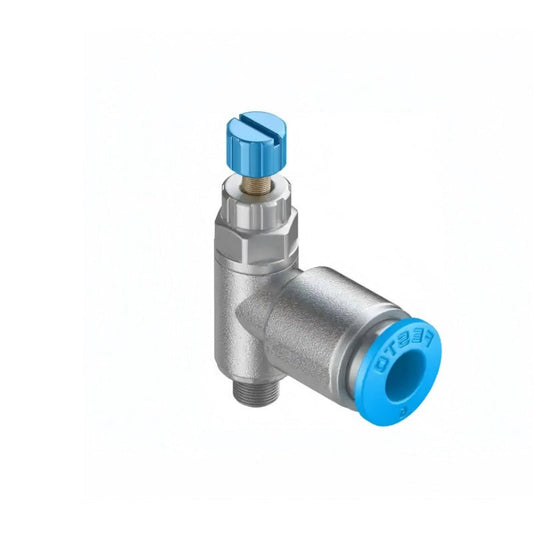 Festo GRLA - M5 - QS - 6 - D One - Way Flow Control Valve M5 to 6mm 115L/min 193139 - PLC ERA
