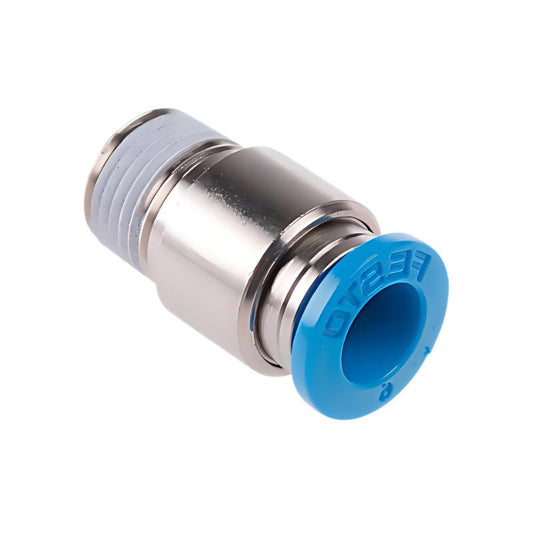 Festo QS - 1/8 - 6 Push - In Straight Fitting R1/8" to 6mm 14 bar 153002 - PLC ERA