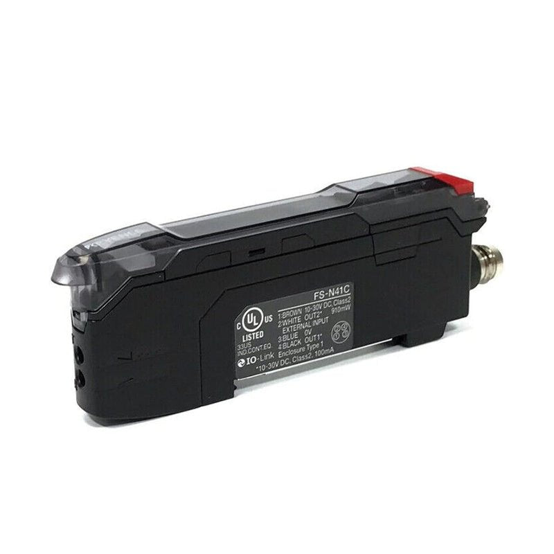 Keyence FS‑N41C FS‑N40 series fiber optic amplifier main unit front view
