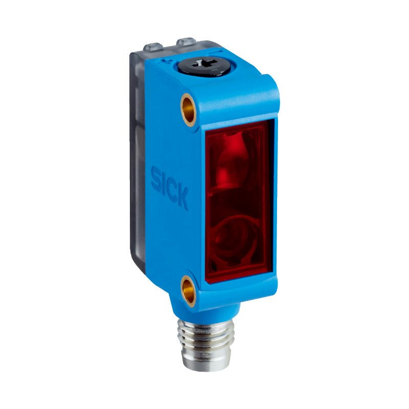 SICK GL6-P4212 1062110 G6 miniature rectangular retro‑reflective photoelectric sensor front view