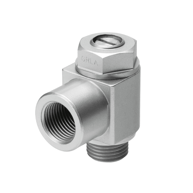 Festo GRLA-1/4-B 151172 one-way flow control valve G1/4 front view