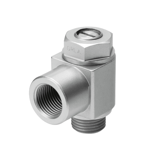 Festo GRLA-1/4-B 151172 one-way flow control valve G1/4 front view