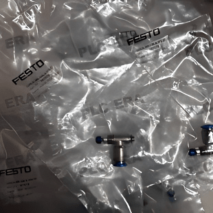 Festo GRLA-M5-QS-6-D dimensions drawing – compact M5 male thread, 6mm push‑in, 360° swivellable