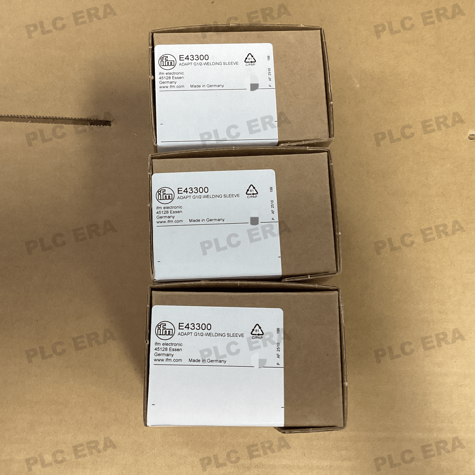 IFM E43300 Welding Adapter G1/2 316L 50 Bar Hygienic EHEDG FDA - PLC ERA