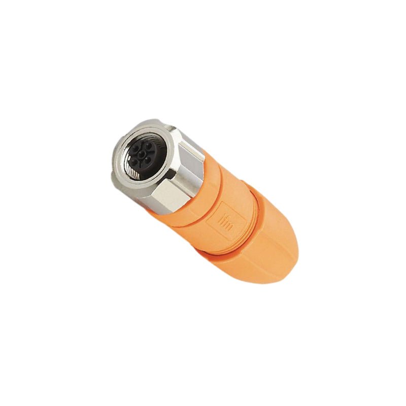 IFM EVC810 M12 Female Field Wireable Connector 4 - Pin Screw IP69K - PLC ERA