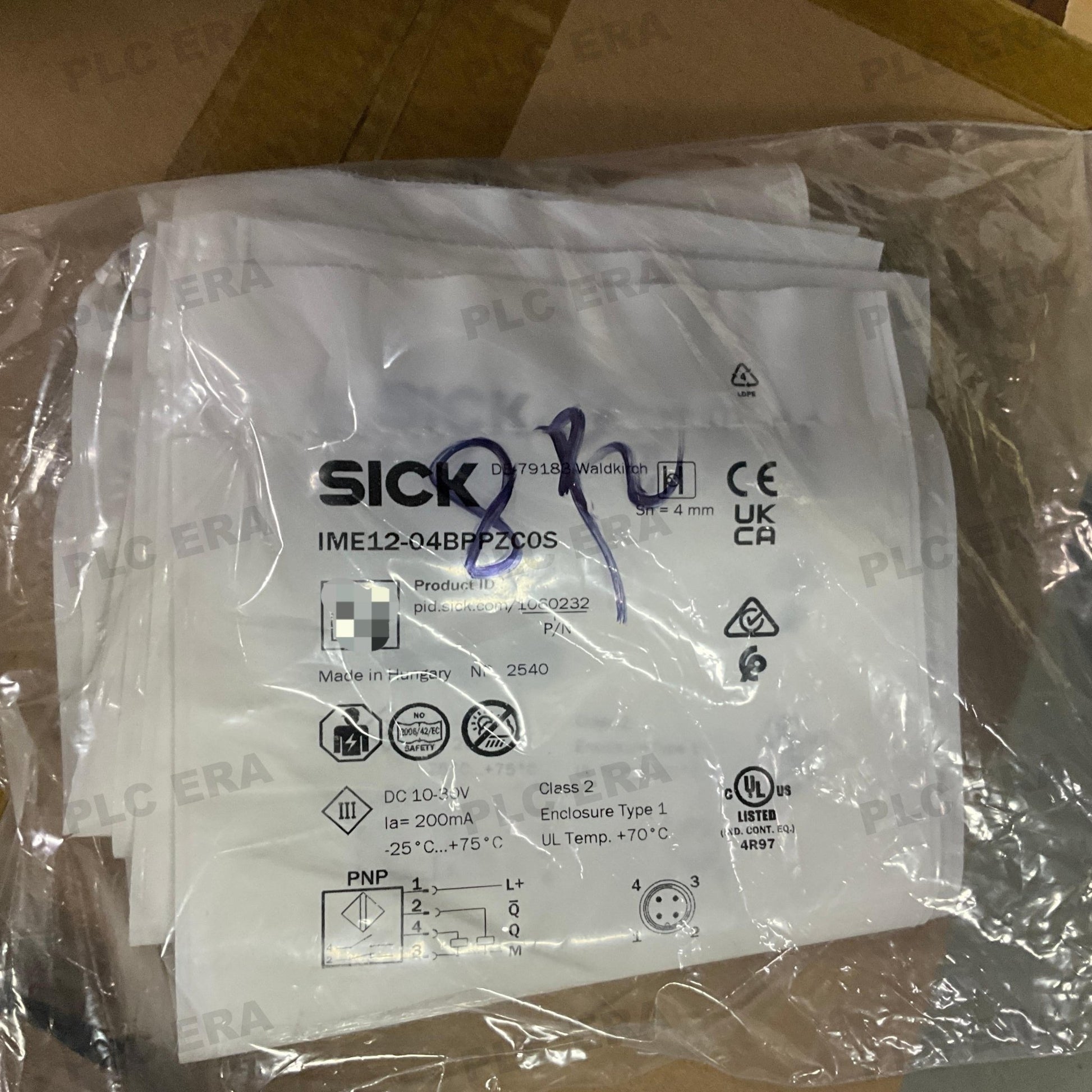 SICK IME12-04BPPZC0S 1060232 dimensions drawing 65 mm length M12 thread
