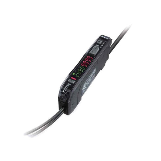 Keyence FS‑N11P FS‑N series fiber optic amplifier cable type main unit front view