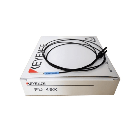 KEYENCE FU‑49X reflective fiber unit M3 thread front view