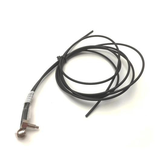 KEYENCE FU‑77TZ M4 hex‑shaped thru‑beam fiber optic sensor unit front view