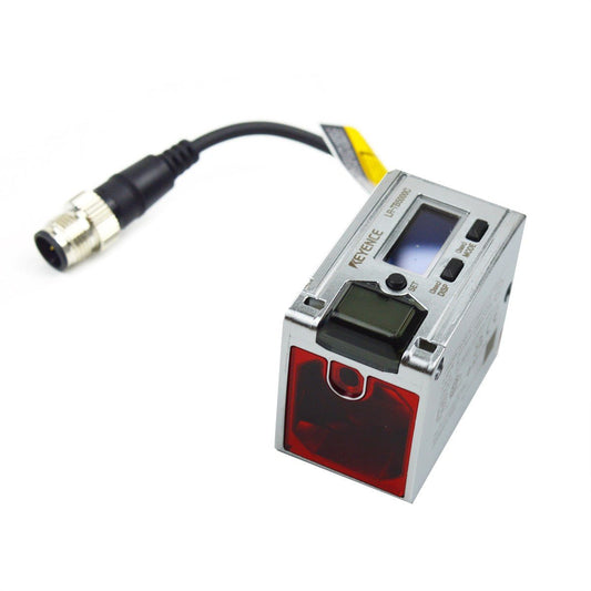 Keyence LR‑TB5000C self-contained TOF laser sensor M12 connector front view