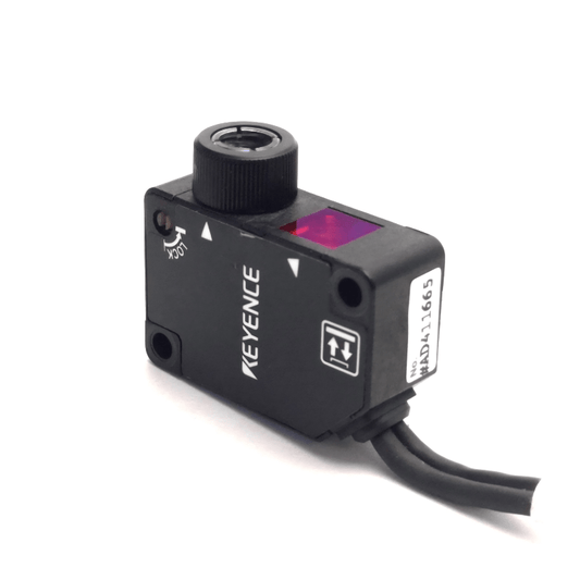 KEYENCE LV‑NH32 adjustable beam spot reflective laser sensor head front view