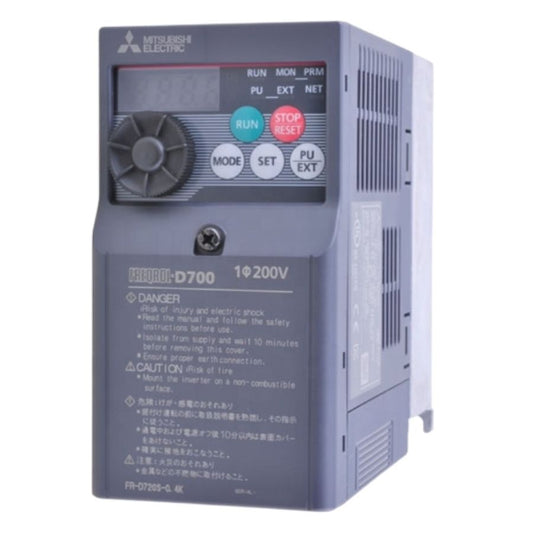 Original New Mitsubishi Electric FR-D720S-0.4K-CHT FREQROL-D700 0.4kW single-phase inverter front view