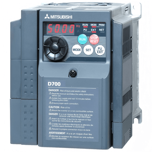 Original New Mitsubishi FR-D740-0.75K-CHT FREQROL-D700 0.75kW 400V inverter front view