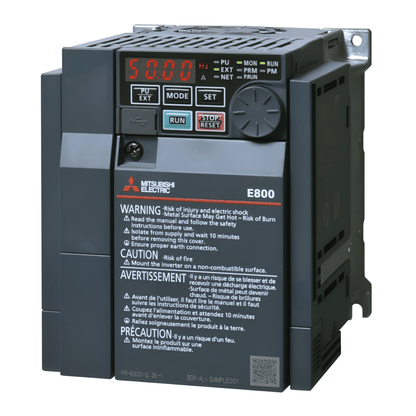 Original New Mitsubishi Electric FR-E840-0060-4-60 FREQROL-E800 2.2kW/3.0kW 400V 3-phase inverter front view