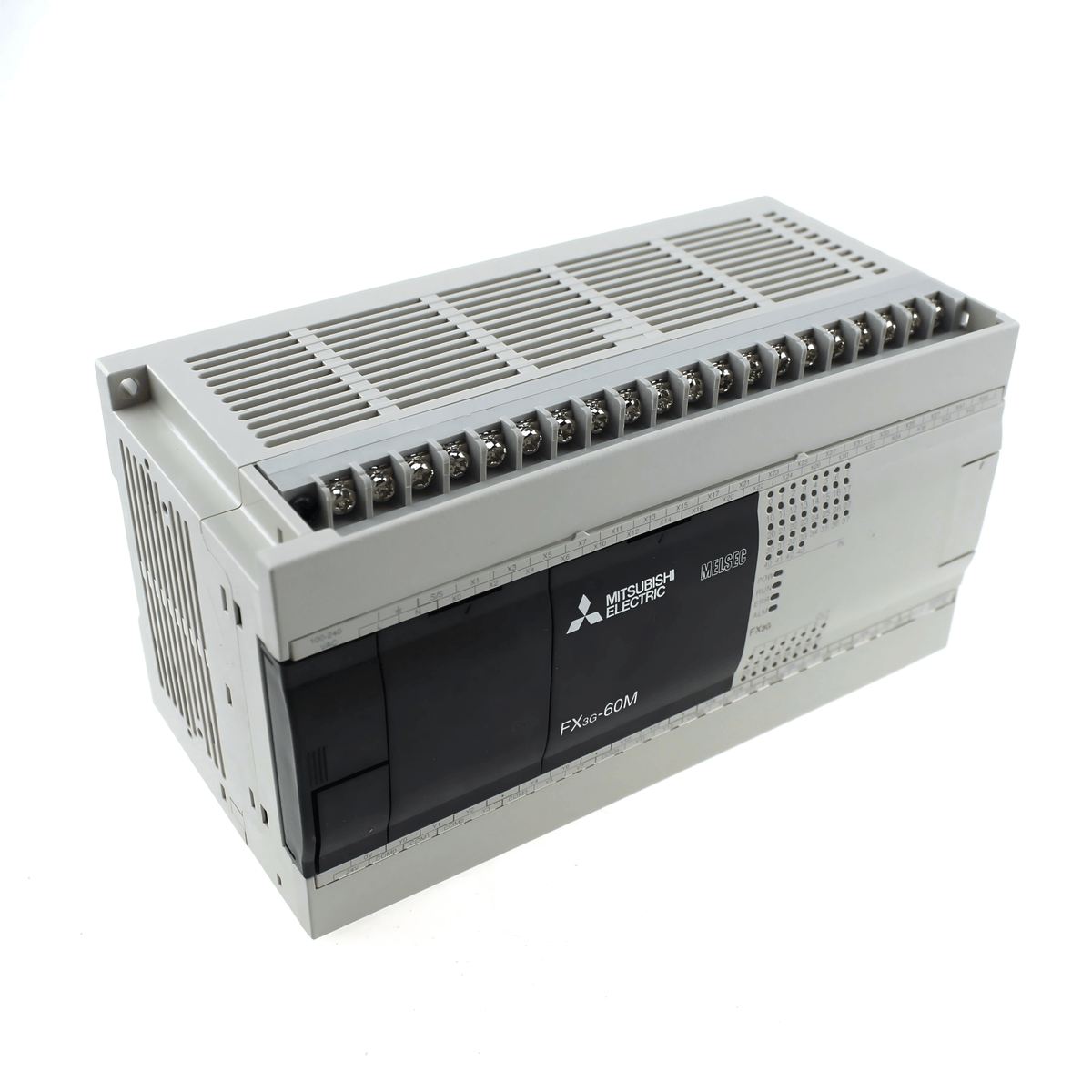 Original New Mitsubishi FX3G-60MR/ES MELSEC-F FX3G PLC CPU unit 36 inputs 24 relay outputs front view