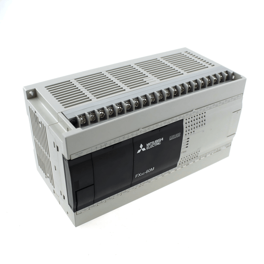 Original New Mitsubishi FX3G-60MR/ES MELSEC-F FX3G PLC CPU unit 36 inputs 24 relay outputs front view