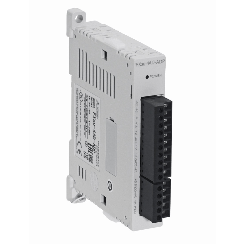 Original New Mitsubishi Electric FX3U-4AD-ADP MELSEC-F 4-channel analog input adapter front view