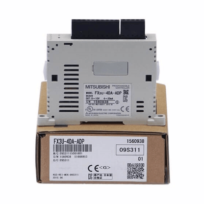 Original New Mitsubishi FX3U-4DA-ADP MELSEC-F 4-channel analog output adapter front view